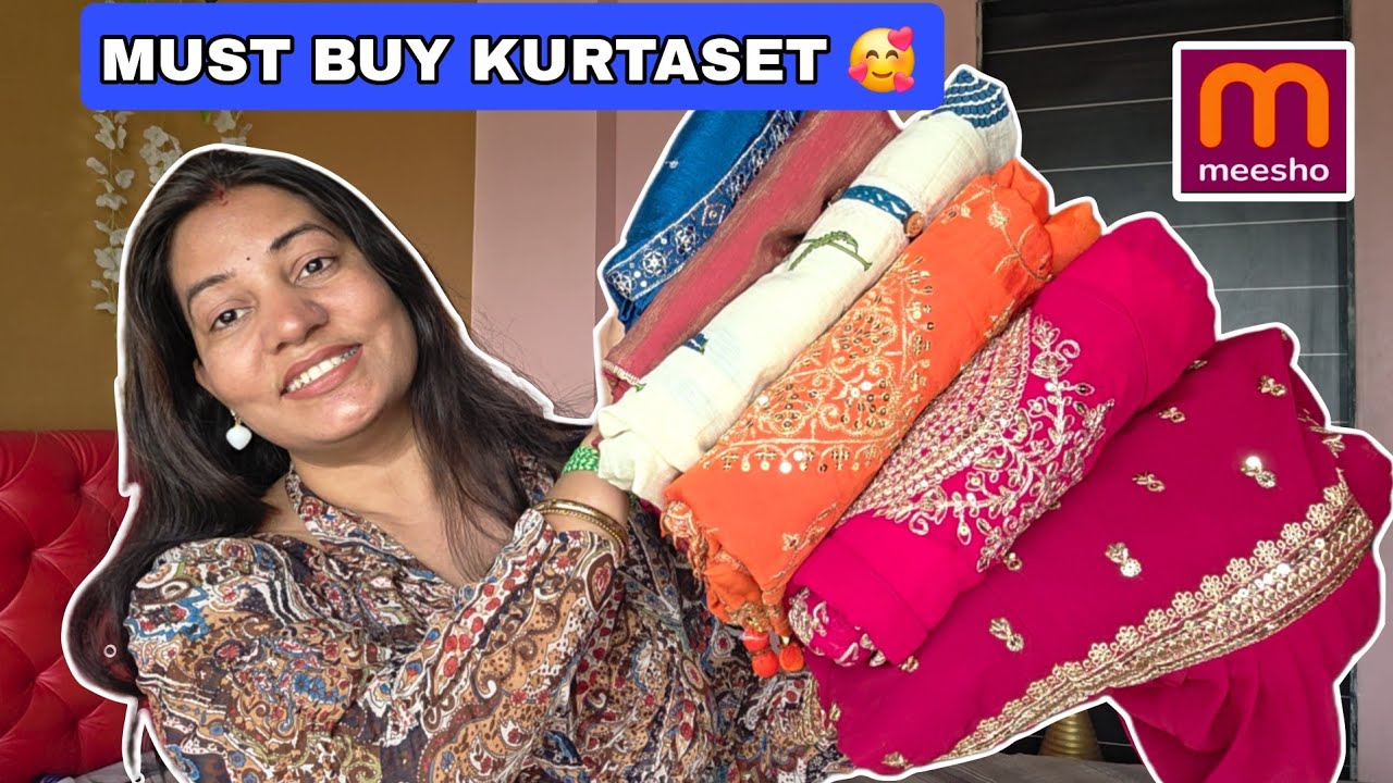 I TRIED MEESHO *BEST SELLING FESTIVE/WEDDING SUIT*🥰Meesho Haul 🥰 Sona style corner ##meesho 