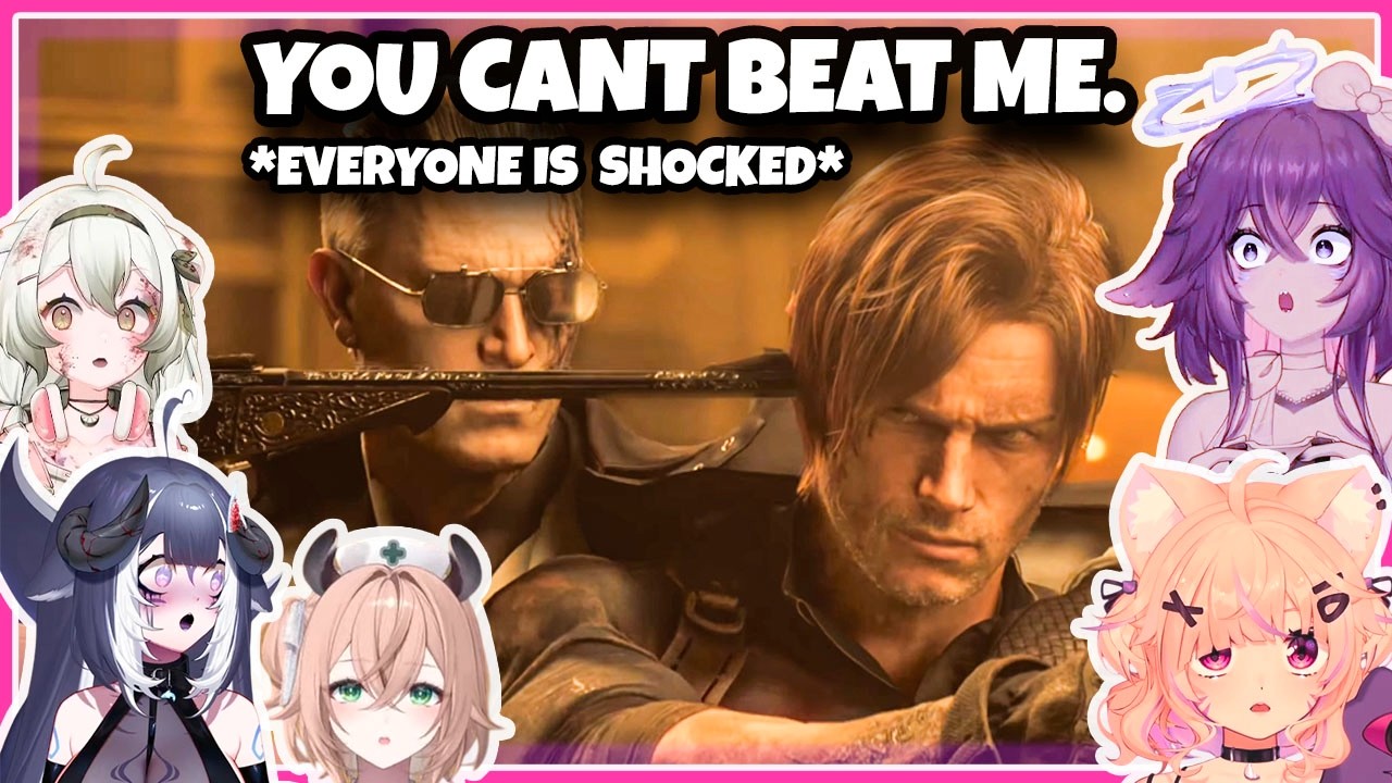 Vtubers play Resident Evil 9 Requiem: Zeno vs Leon reaction(compilation)