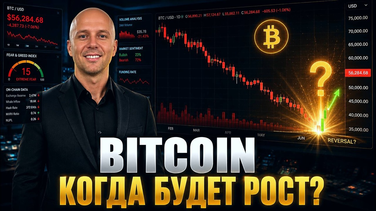 Биткоин ищет дно! Что происходит с рынком?
