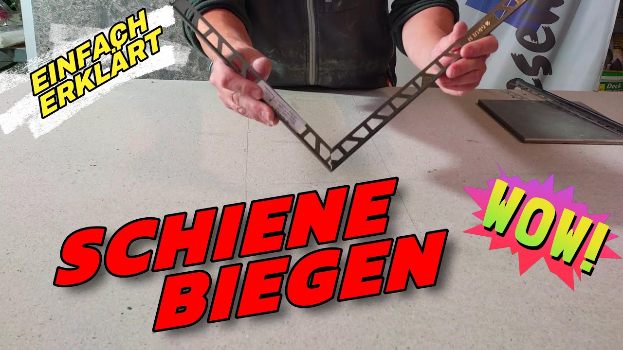 Anleitung: Jollyprofile biegen f&uuml;r saubere Fliesenabschl&uuml;sse! Edelstahl Jollykanten