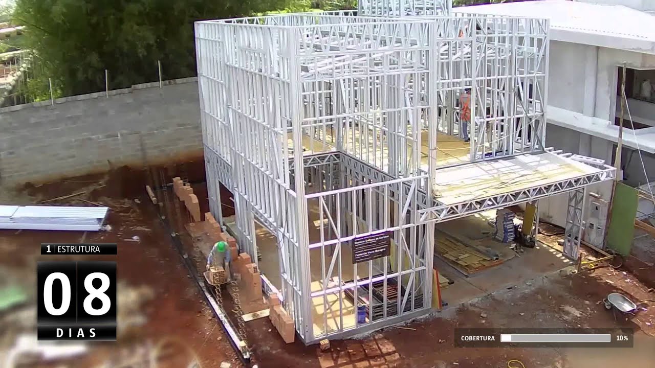 Diviplus - Steelframe + Drywall Timelapse