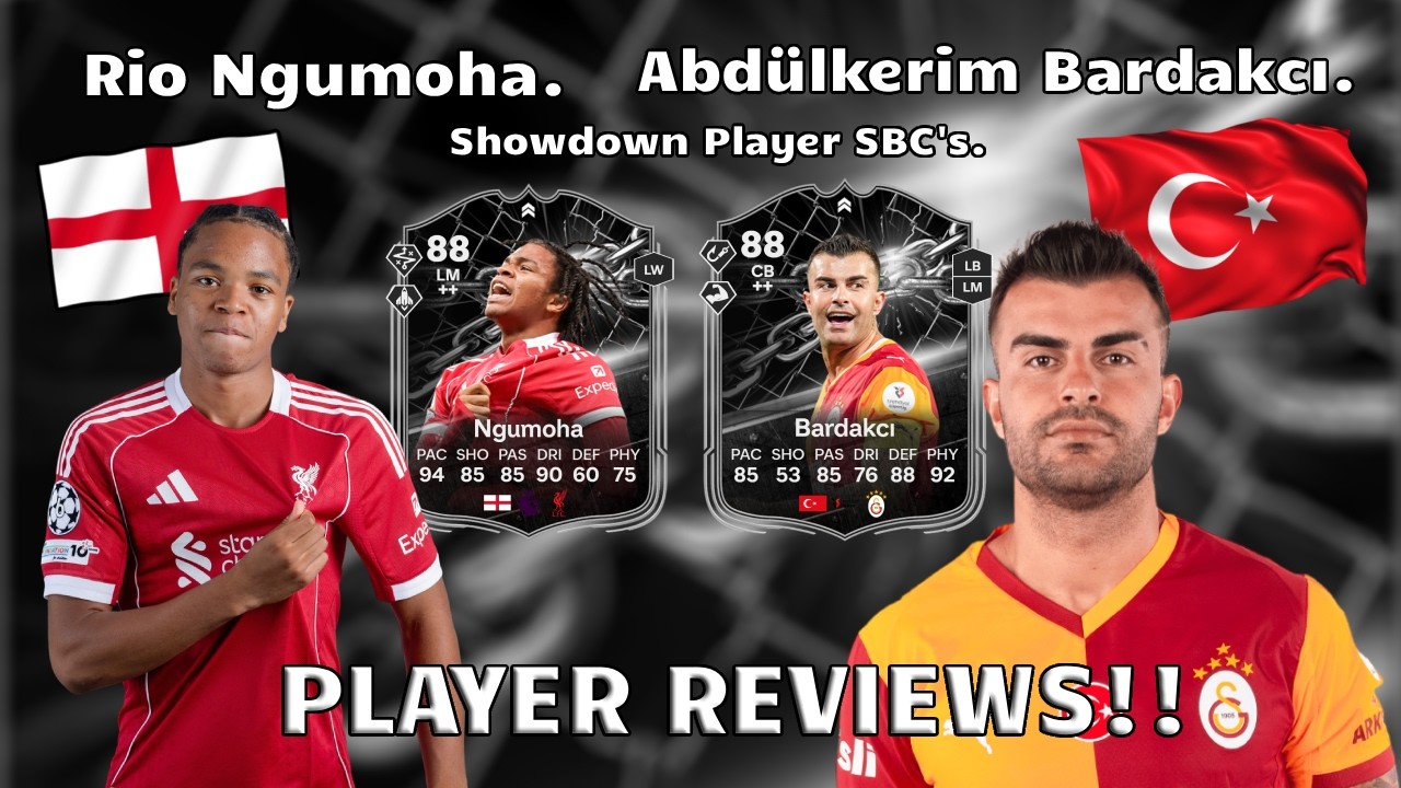 ⚽🧱 88 рейтинговых обзоров игроков Рио Нгумохи и Абдулкерима Бардакчи Showdown SBC ⚽🧱. ФК 26 Ultim...