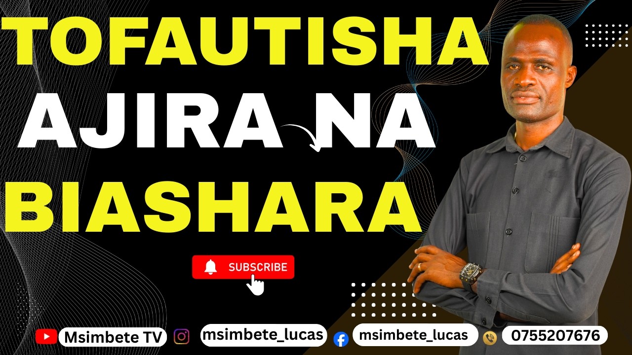 TOFAUTISHA AJIRA NA BIASHARA