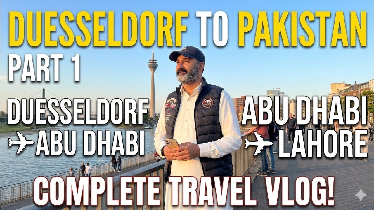 [Pakistan visit]Part 01 [Duesseldorf Germany to Abu dubai]Abu Dubai to lahore airport #travel 