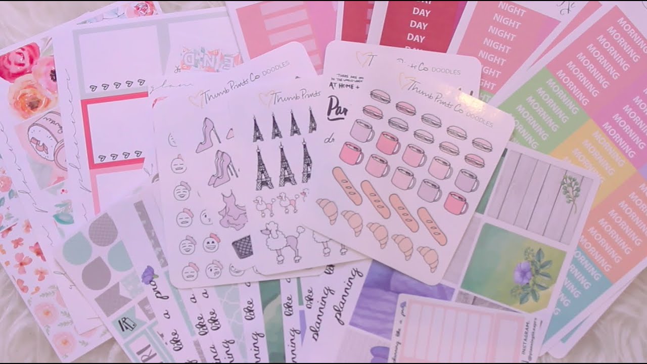 Planner Sticker Haul | PlanningLikeAPro, ThumbPrintsCo, KAD, GlamPlanner, & More