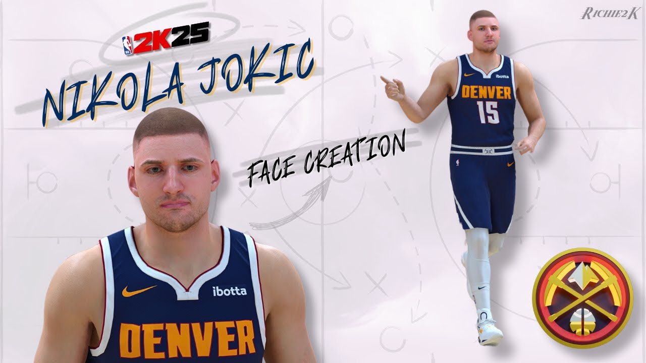 Nikola Jokic Face Creation NBA 2K25
