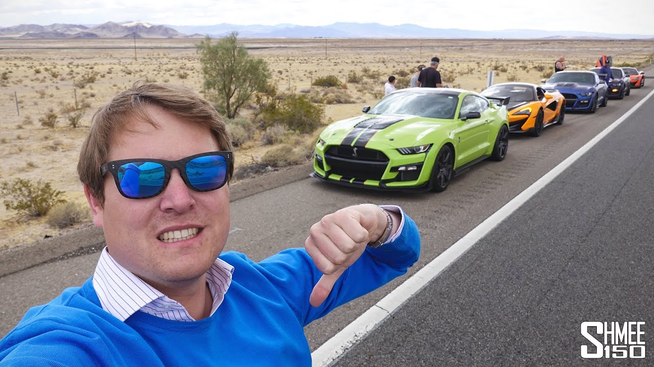 My GT500 Convoy to Las Vegas Didn't Go as Planned! TIRE BLOWOUT