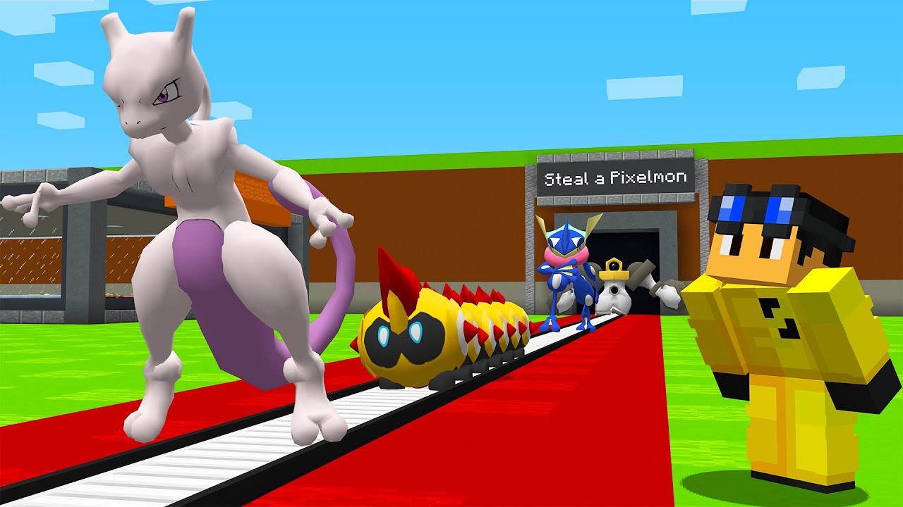 Roube um Pokémon no Minecraft Pixelmon