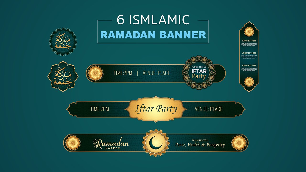 Islamic Lower Third | Green Screen | Blue Screen |  HD 1920 x 1080