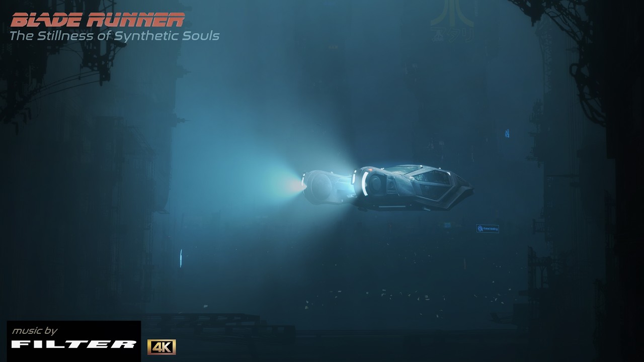 Blade Runner | THE STILLNESS OF SYNTHETIC SOULS | 4K AMBIENCE for work study and relaxation -6 Hours
