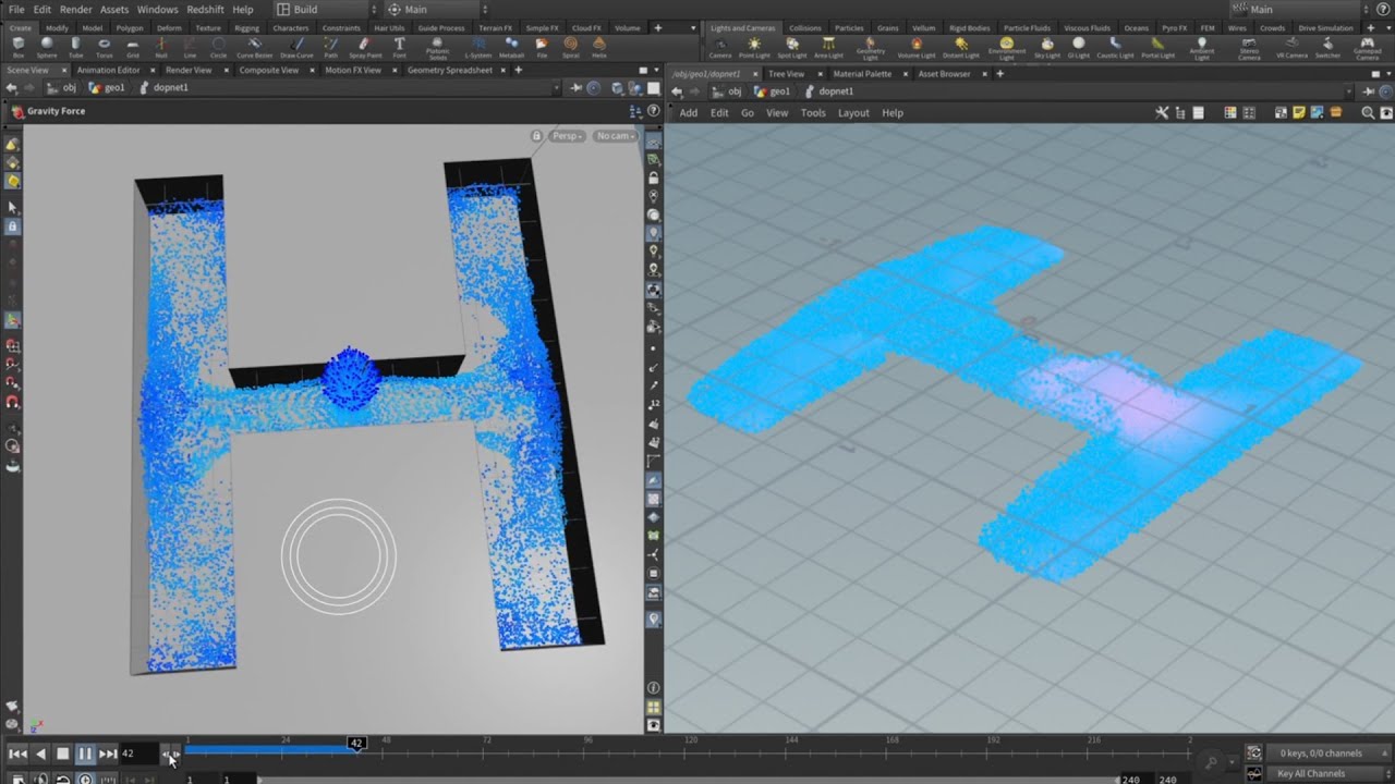 Liquid Fill Logo in Houdini
