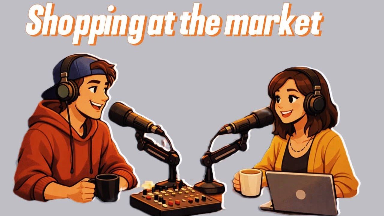 English in daily life - shopping at the market | real English practice | beginners (a1-a2)