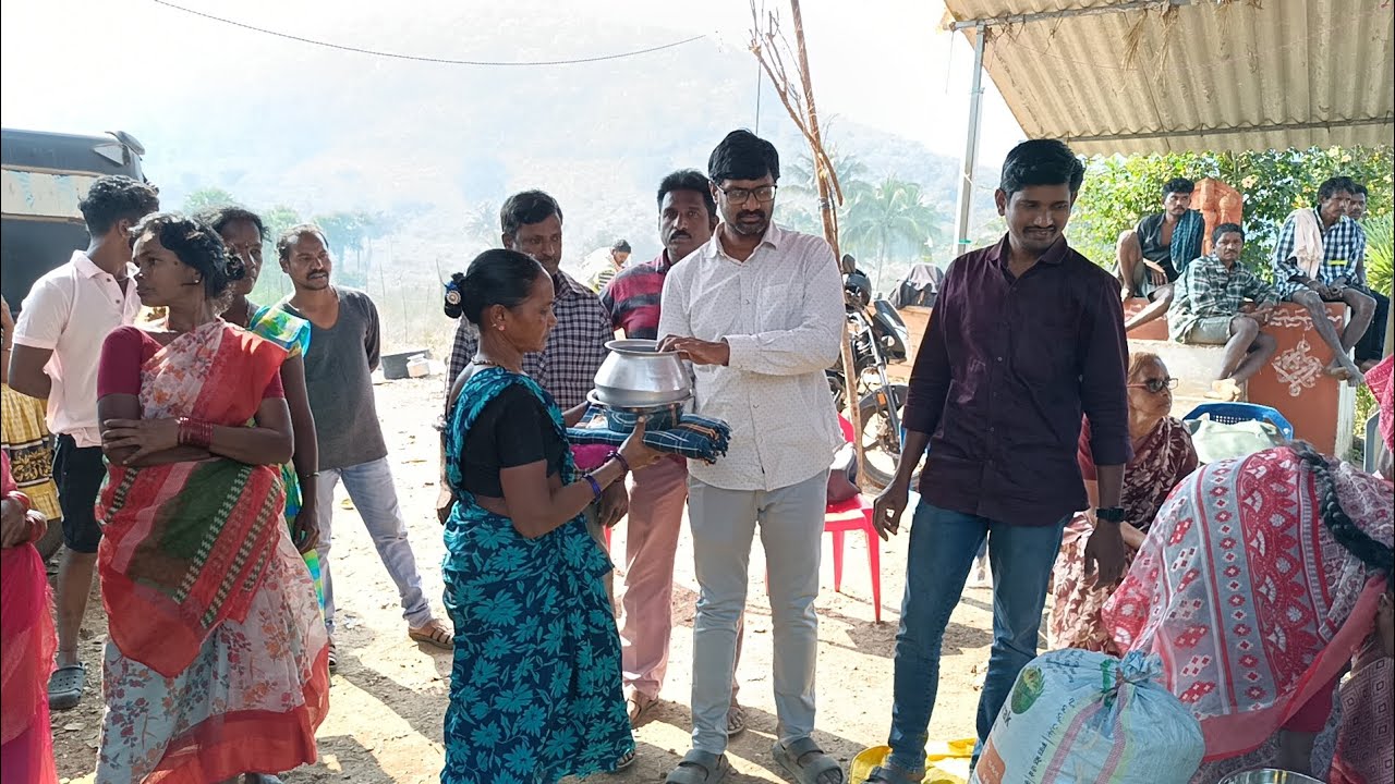 🔥 🚒 సార్లంక గ్రామానికి సహాయం #fireaccident #help #utilities #village #jesus #christ #journey #travel