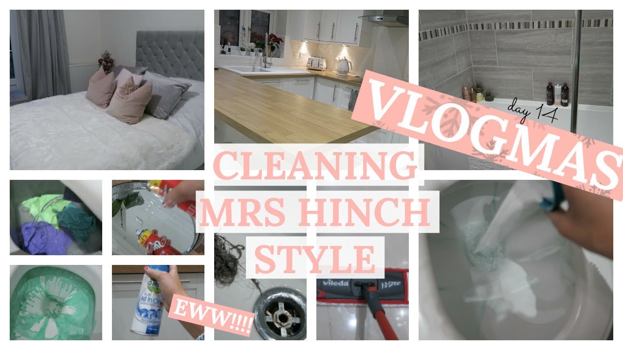 CLEANING THE FLAT WITH MRS HINCH TIPS! VLOGMAS | Beauty's Big Sister