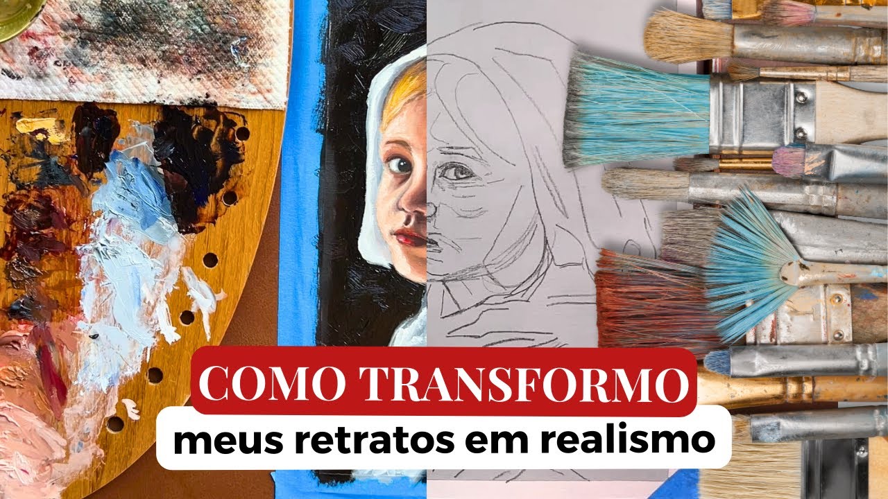 APRENDA ESSAS 10 TÉCNICAS DE COMO PINTAR RETRATO REALISTA EM TINTA A ÓLEO