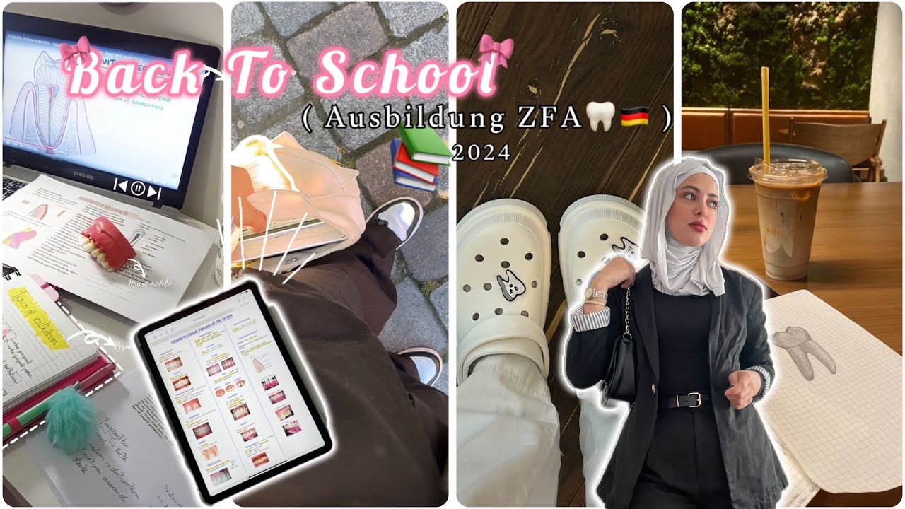 أول يوم مدرسة كمساعدة طبيب الاسنان 🤍 اوسبيلدونغ المانيا 📚🇩🇪🎀🦷