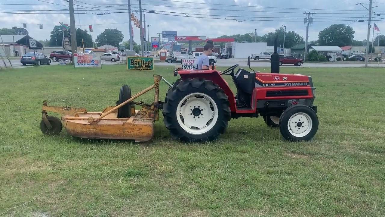 Yanmar FX28 Diesel Tractor w/ 60 In.  Side Winder Mower Deck, CCR Industrial, CCR1534