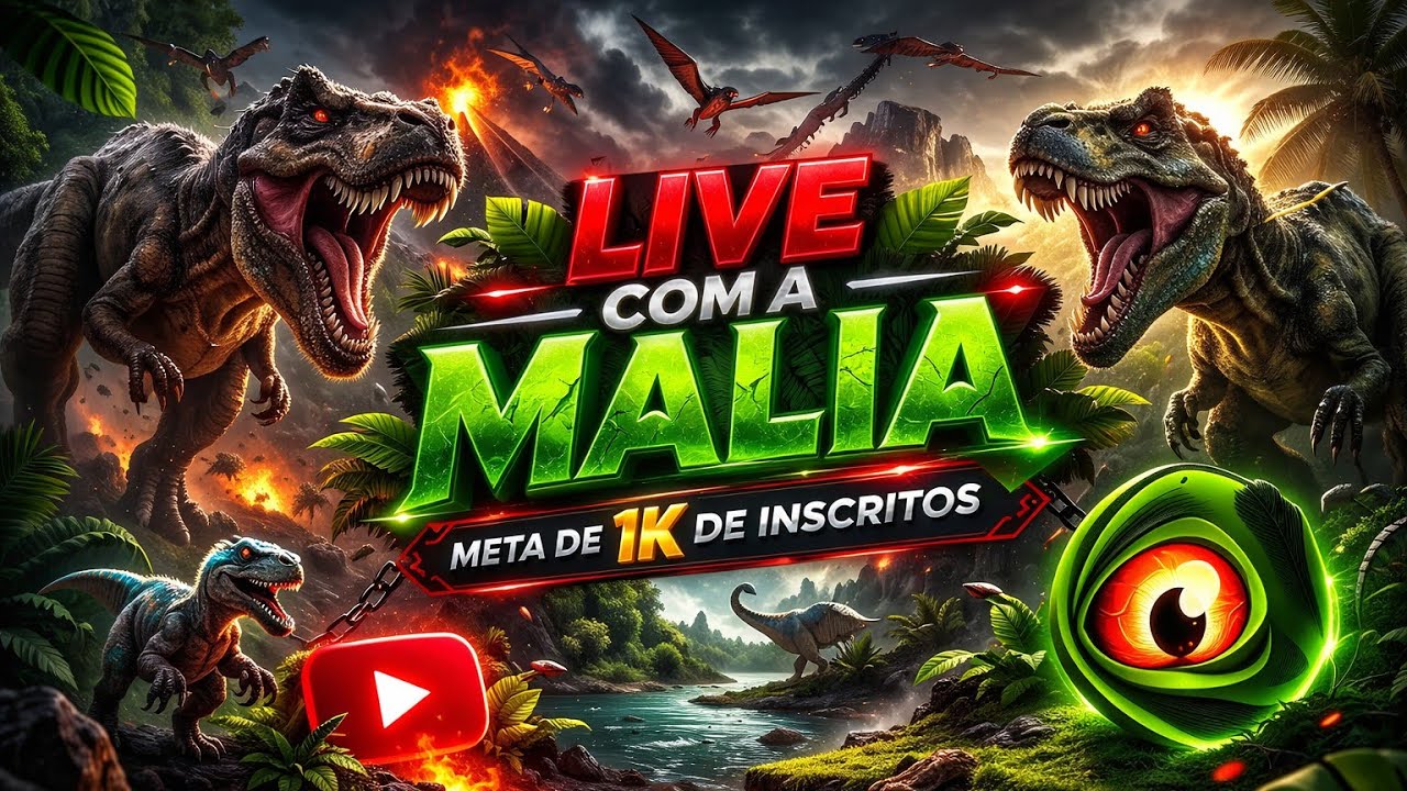 LIVE COM A MALIA 🔴 META 1K DE INSCRITOS
