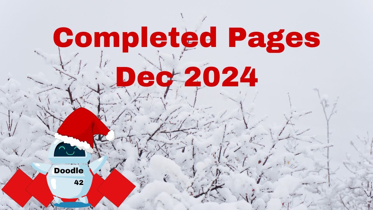 Completed Pages December 2024 / Adult Coloring