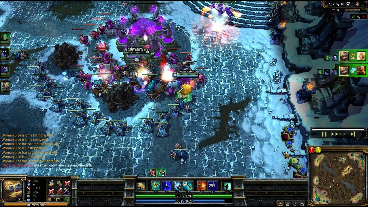 AD Heimerdinger Quadra Kill
