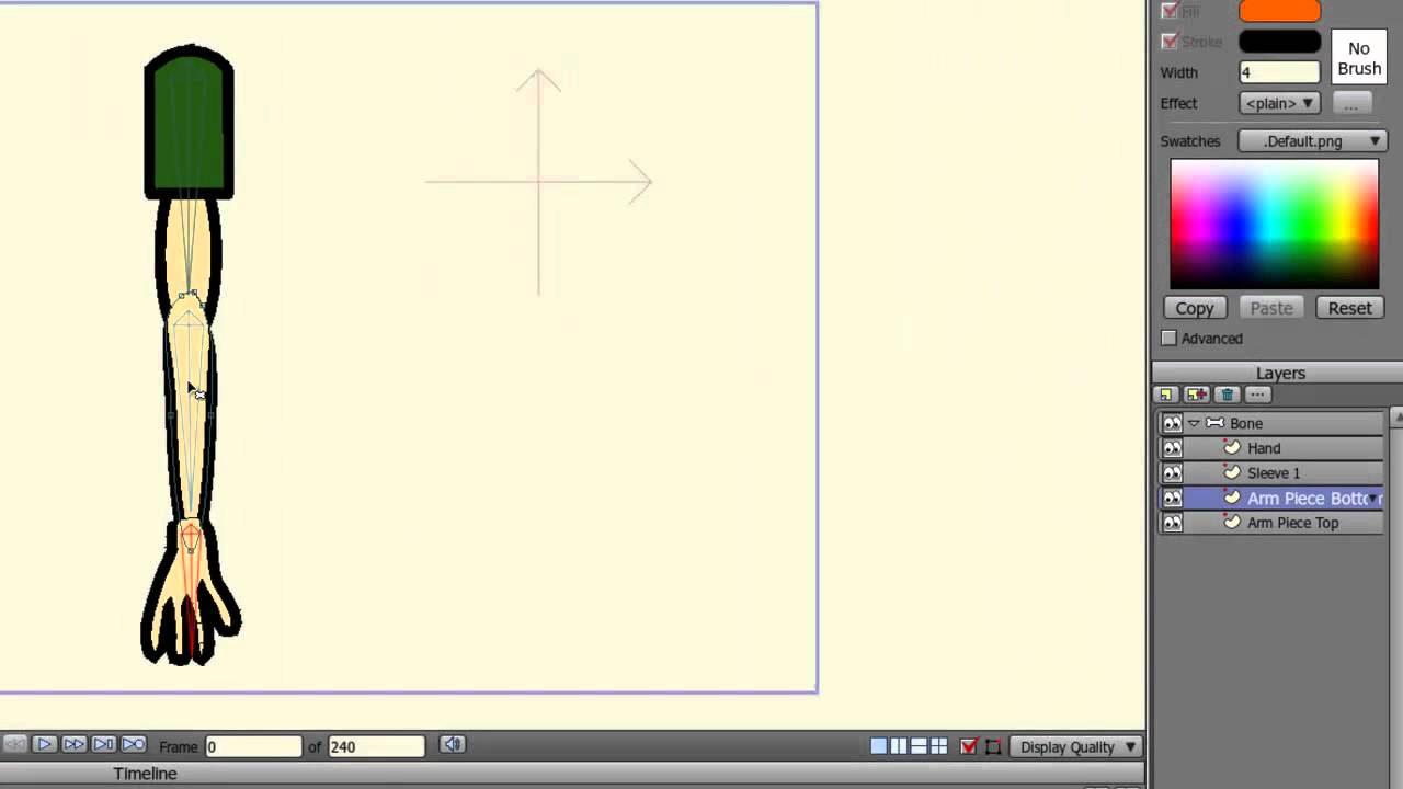 Anime Studio Tutorial: Binding Layers to Bones