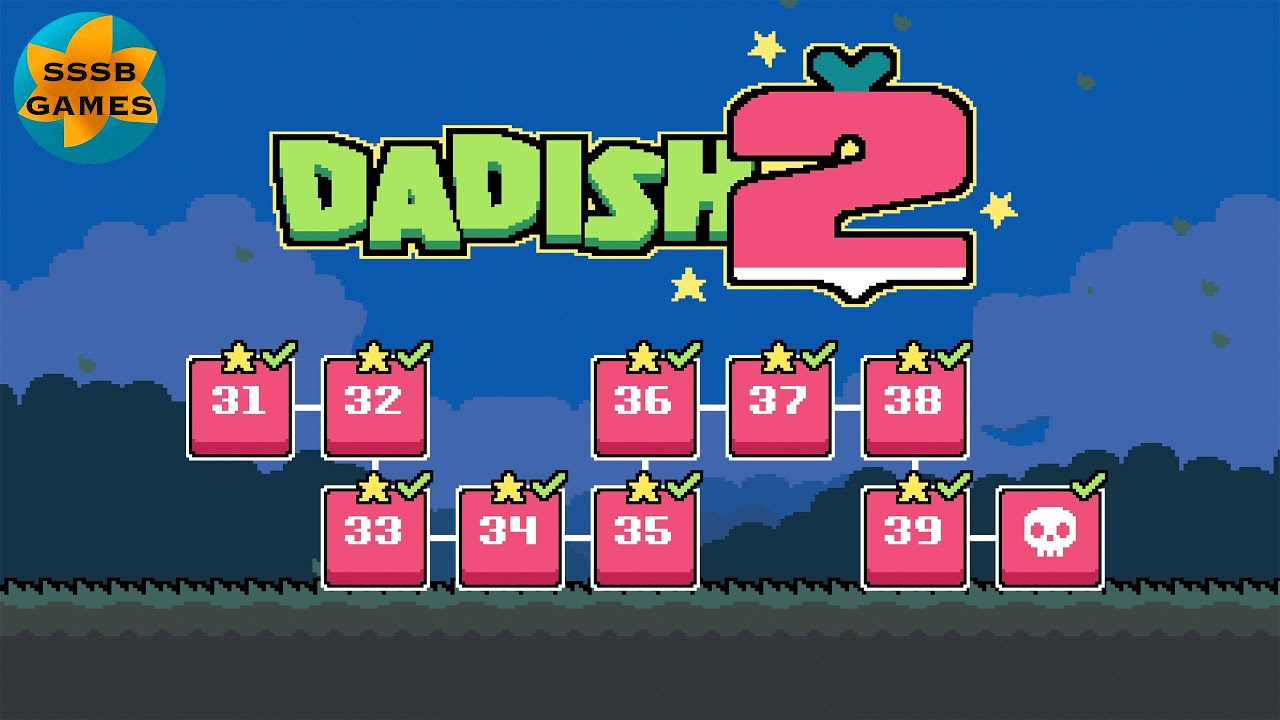 Dadish 2: World 4 , All Levels + All Stars , iOS/Android Walkthrough