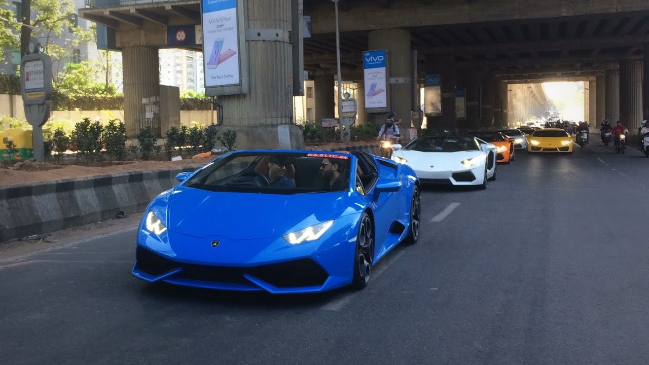 Lamborghini Brunch Drive Bangalore 2017.