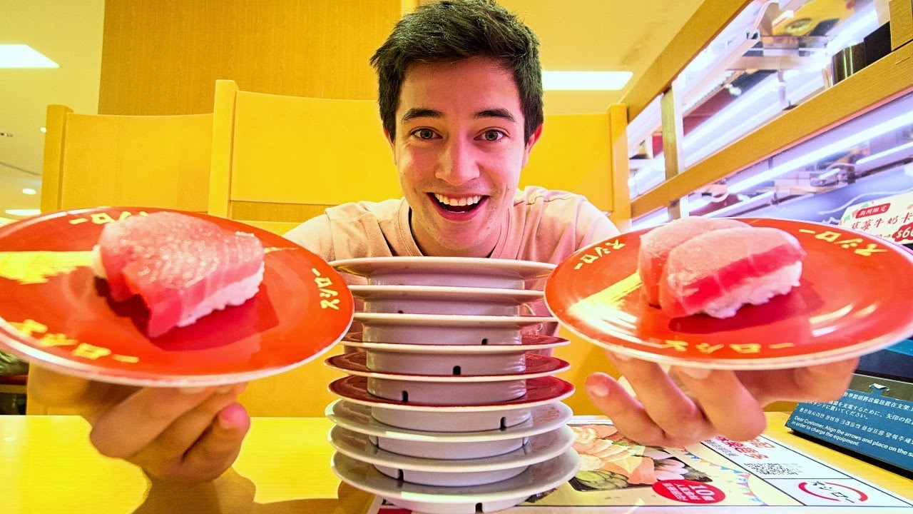 Japanese Conveyor Belt Sushi at SUSHIRO in Taipei, Taiwan!!