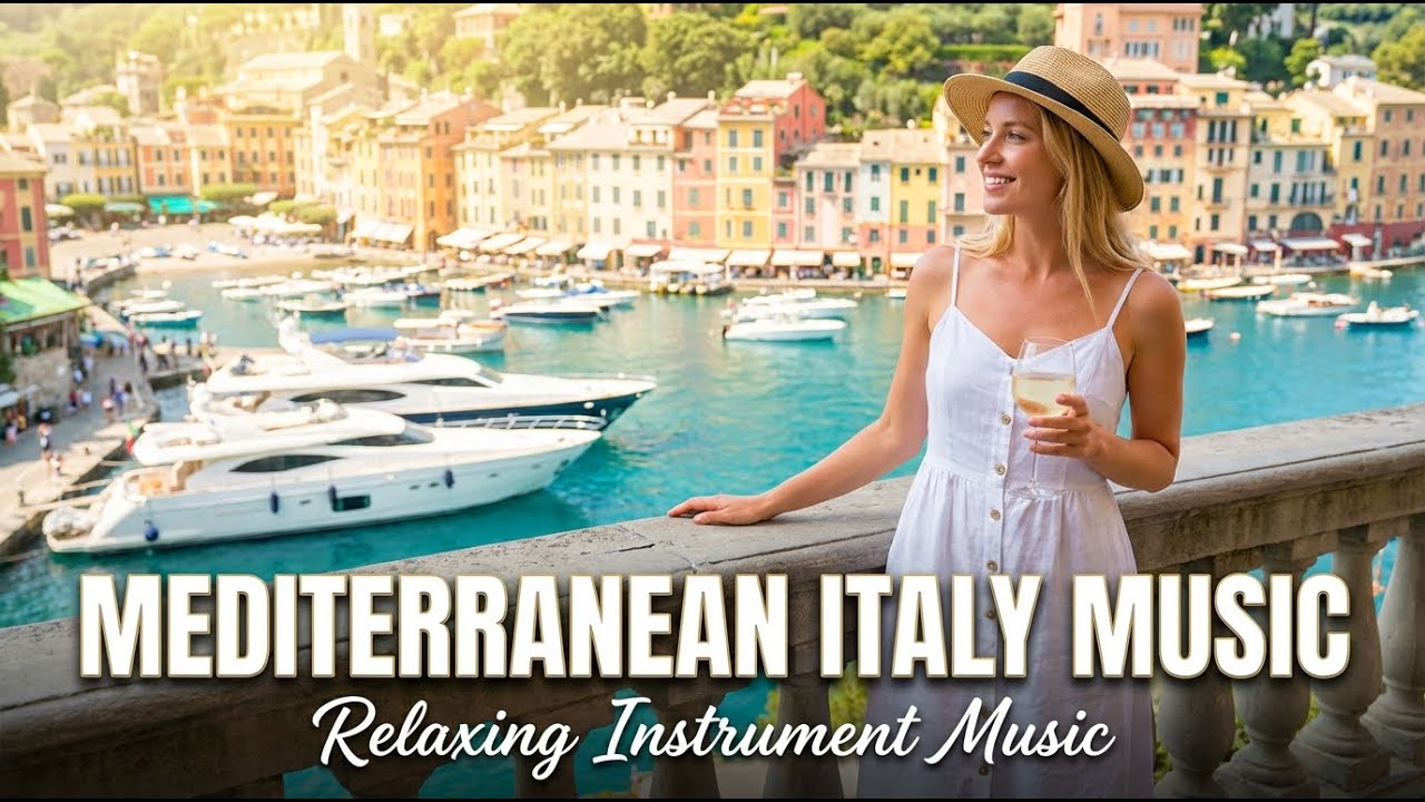 Mediterranean Coastal Escape Music 🇮🇹 Peaceful Italian Guitar Chill