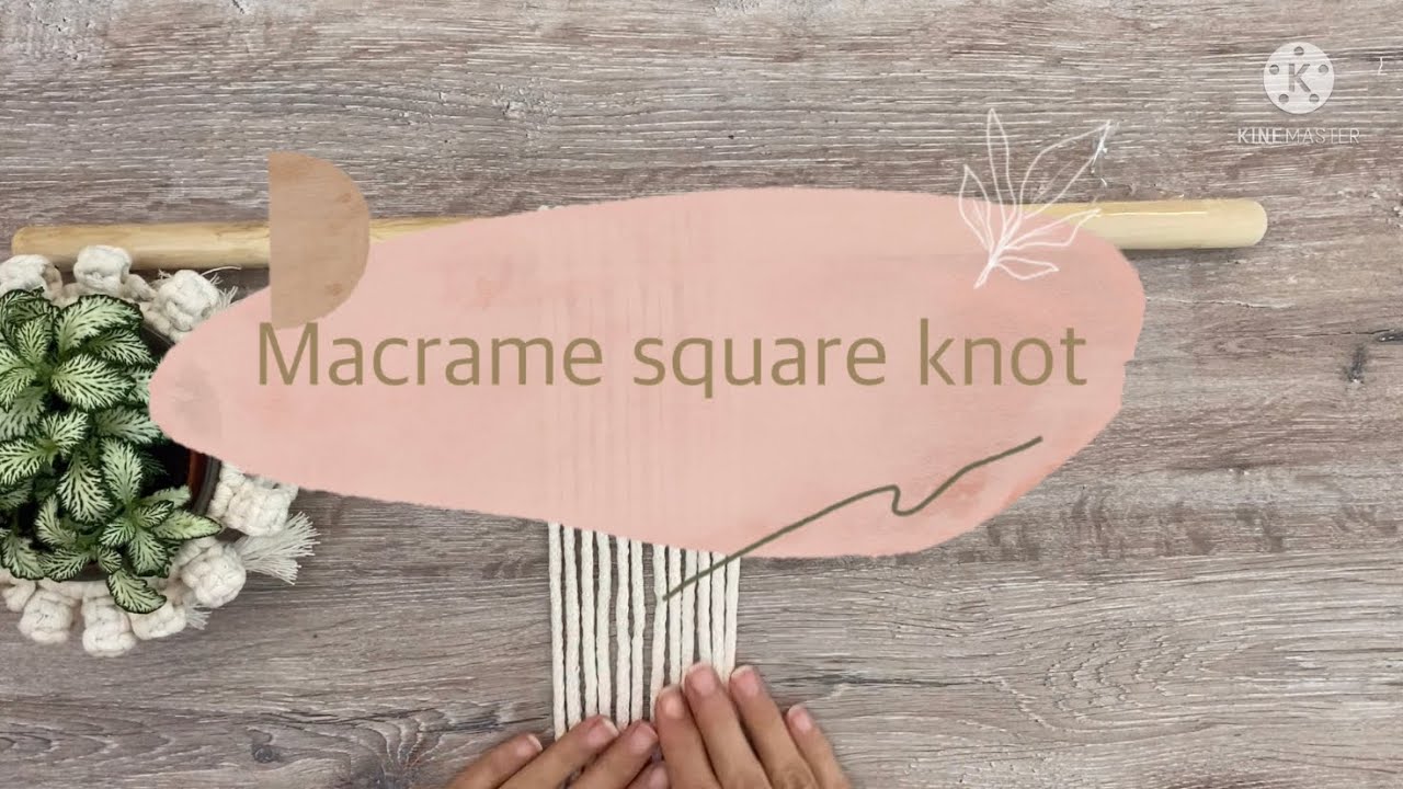 آموزش گره مربعی مکرومه