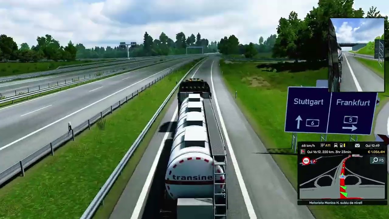 Euro Truck Simulator 2 essa entrega sera que vai dar tempo .