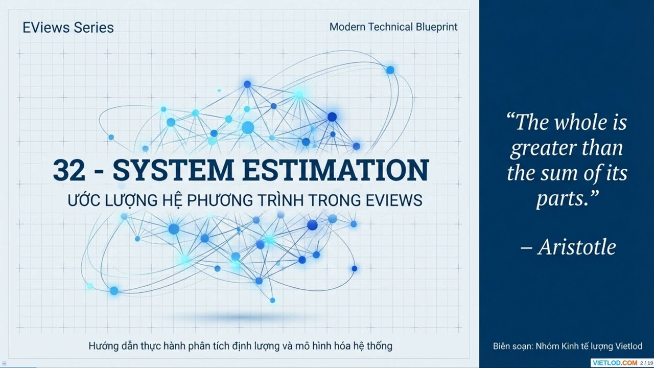 Hướng dẫn Ước lượng Hệ Phương Trình (SUR, 3SLS, FIML) Từ A-Z #eviews #econometrics #timeseries