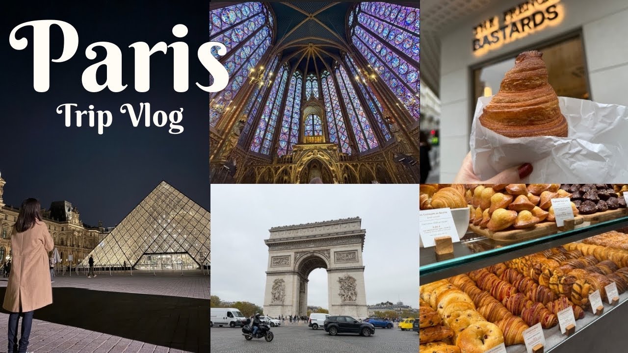 【Paris Vlog🇫🇷】Vol.1✈︎フランスのクロワッサンは格別🥐たくさん歩いて食べまくった充実の5泊7日！｜初めてのフランス旅行｜ルーヴル美術館｜カフェ巡り