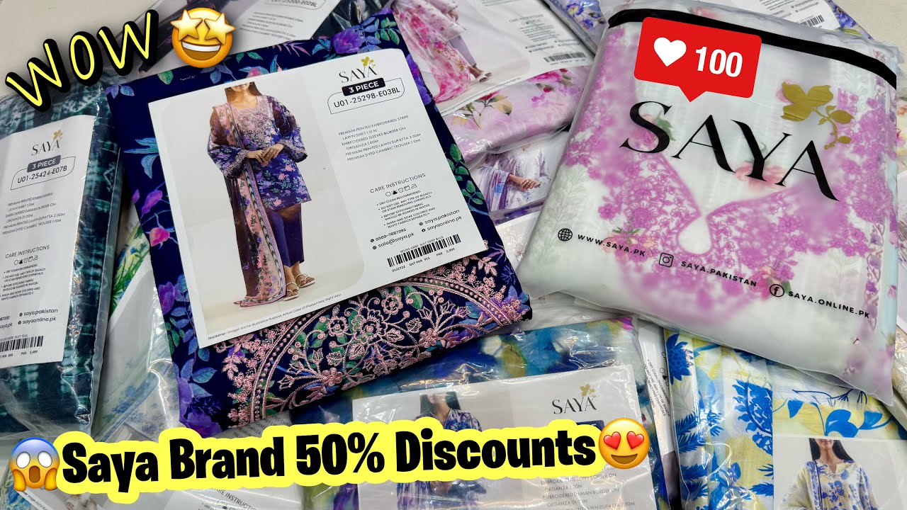 Saya Embroidery Collection 2026 | Saya New Collection | Saya Wholesale | Cloth Point 