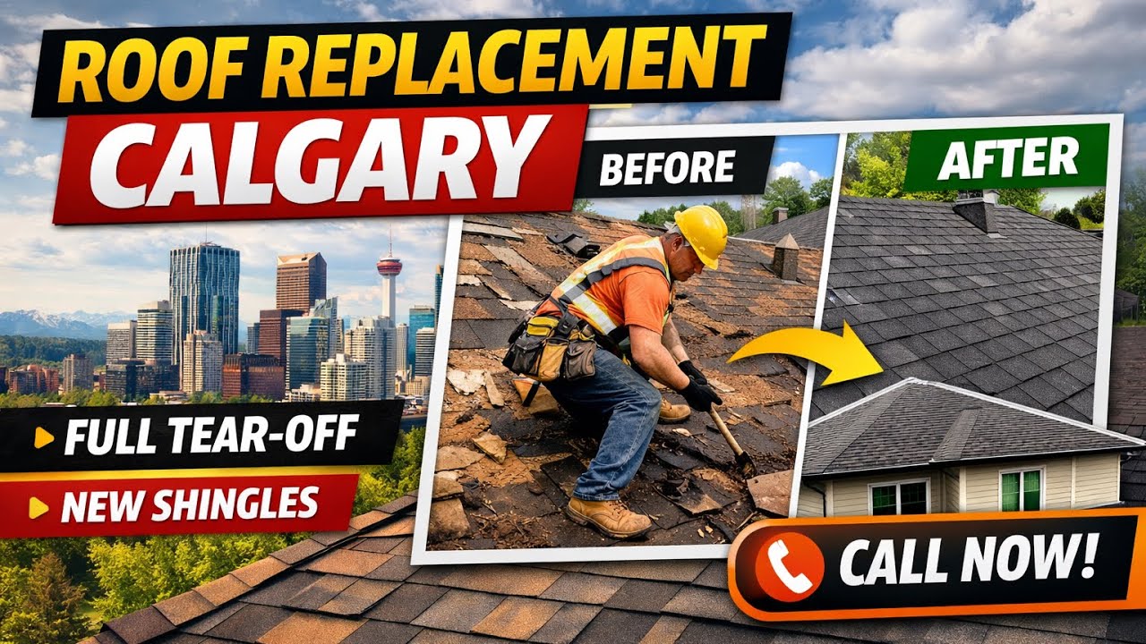 Roof Replacement in Calgary | Full Tear-Off & New Shingles Installed