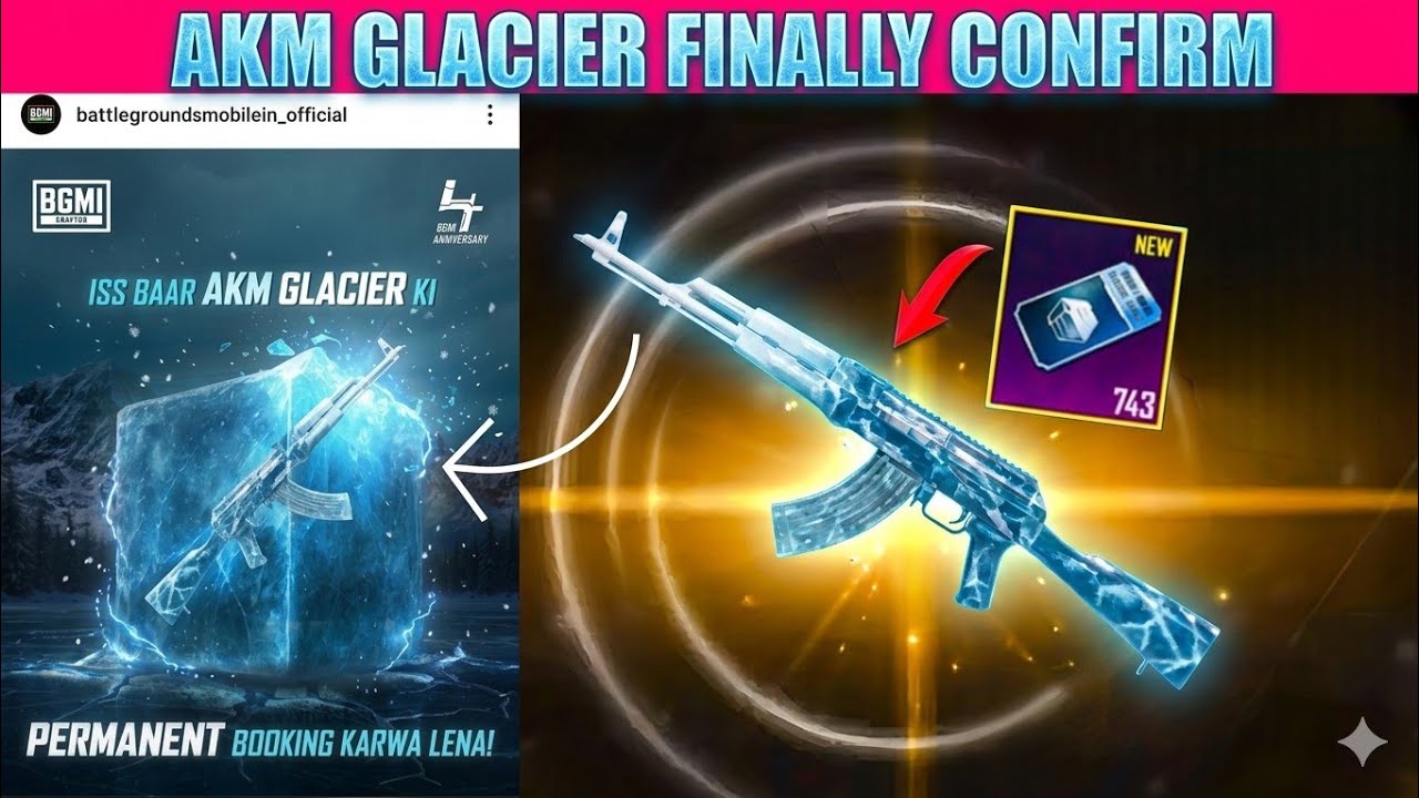 Не открывайте классический ящик 😱 Наконец-то 😍 BGMI AKM Glacier появится в классическом ящике | Н...