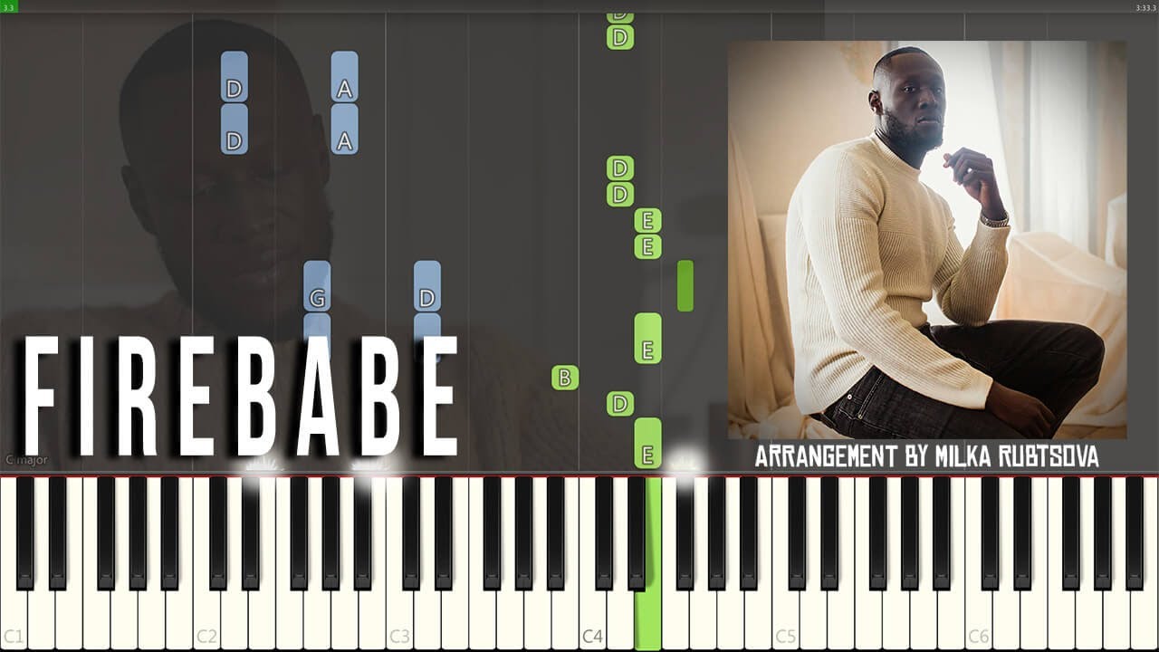 Stormzy – Firebabe (feat. Debbie) | Piano Cover (Synthesia)