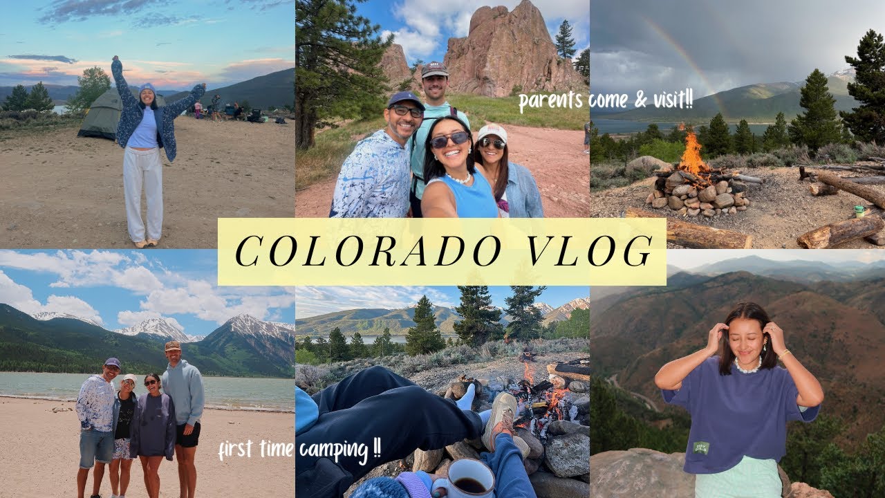 Colorado summer vlog!!!! first time camping, alpine lake swim, and hiking in Boulder !!!