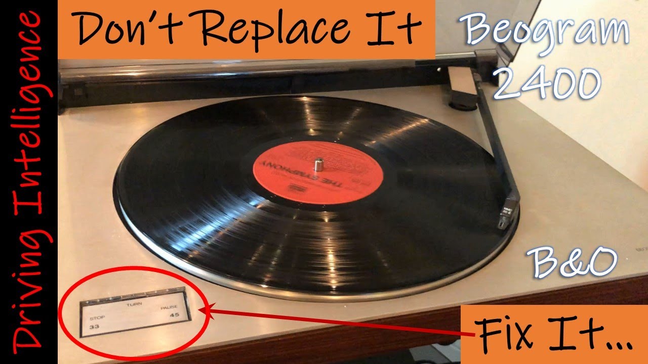 Beogram 2400 Broken Control Panel Speed Switch: How To Repair A Bang & Olufsen Vintage Turntable