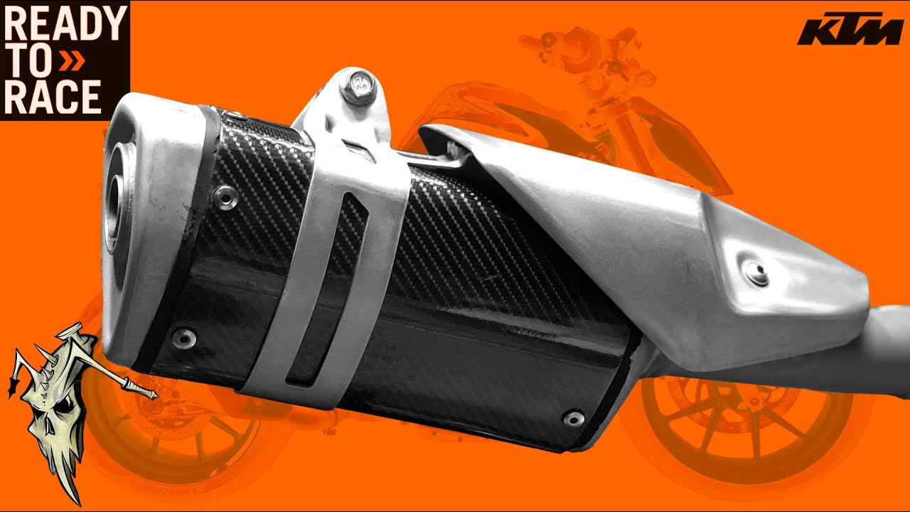 Carbon Fibre Mod Stock Exhaust KTM Duke 390 125 200 250