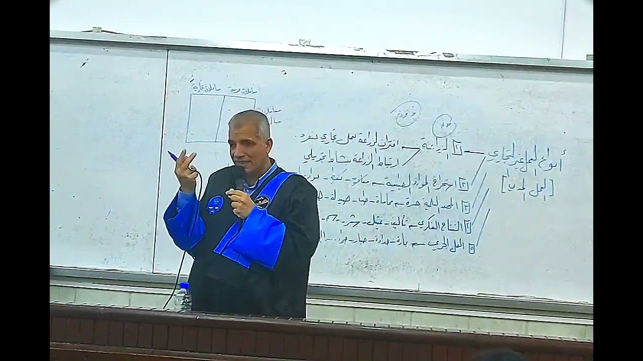 المحاضرة الحادية عشرة لطلاب السنة الثانية في كلية الحقوق بجامعة حلب