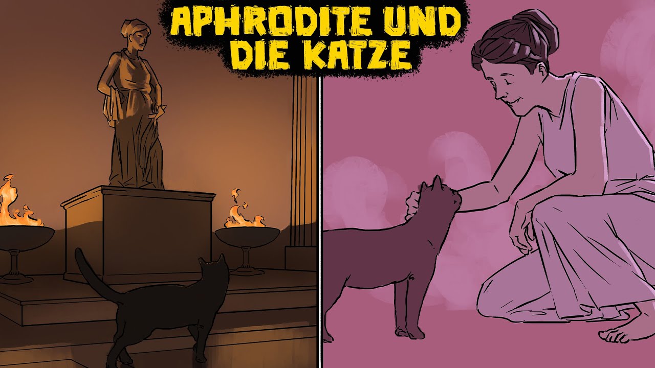 Aphrodite und die Katze: Alte Gewohnheiten sind schwer zu verschwinden - Griechische Mythologie