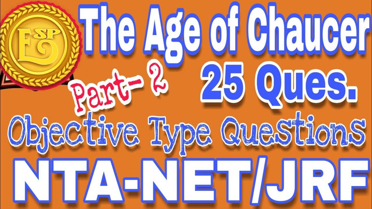 The Age of Chaucer, Objective Questions