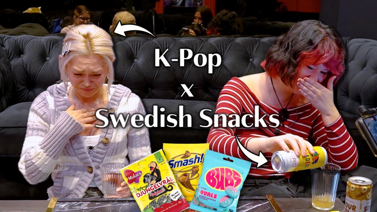 I ran into a K-Pop Star in SWEDEN!?! Trying Swedish Snacks with Melodifestivalen contestant AleXa!