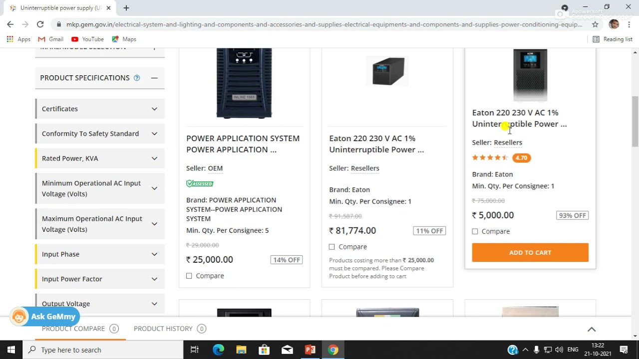 Purchase Through GeM
