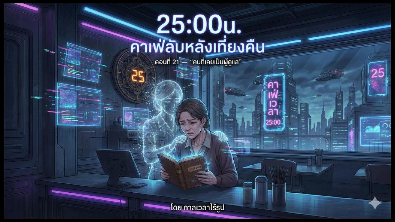 25:00 น. คาเฟ่ลับหลังเที่ยงคืน ตอนที่ 21 — “คนที่เคยเป็นผู้ดูแล”