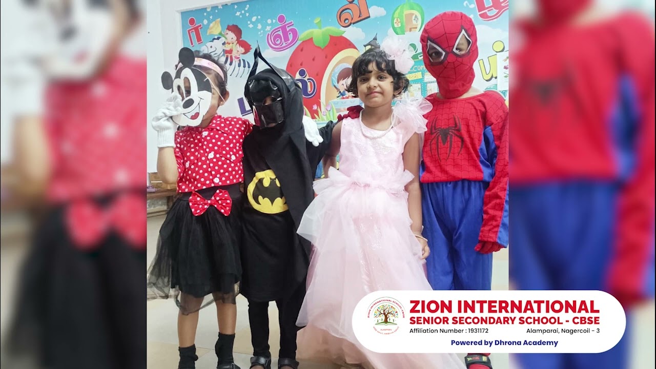 Cartoon Day || Zion international school || Nagercoil