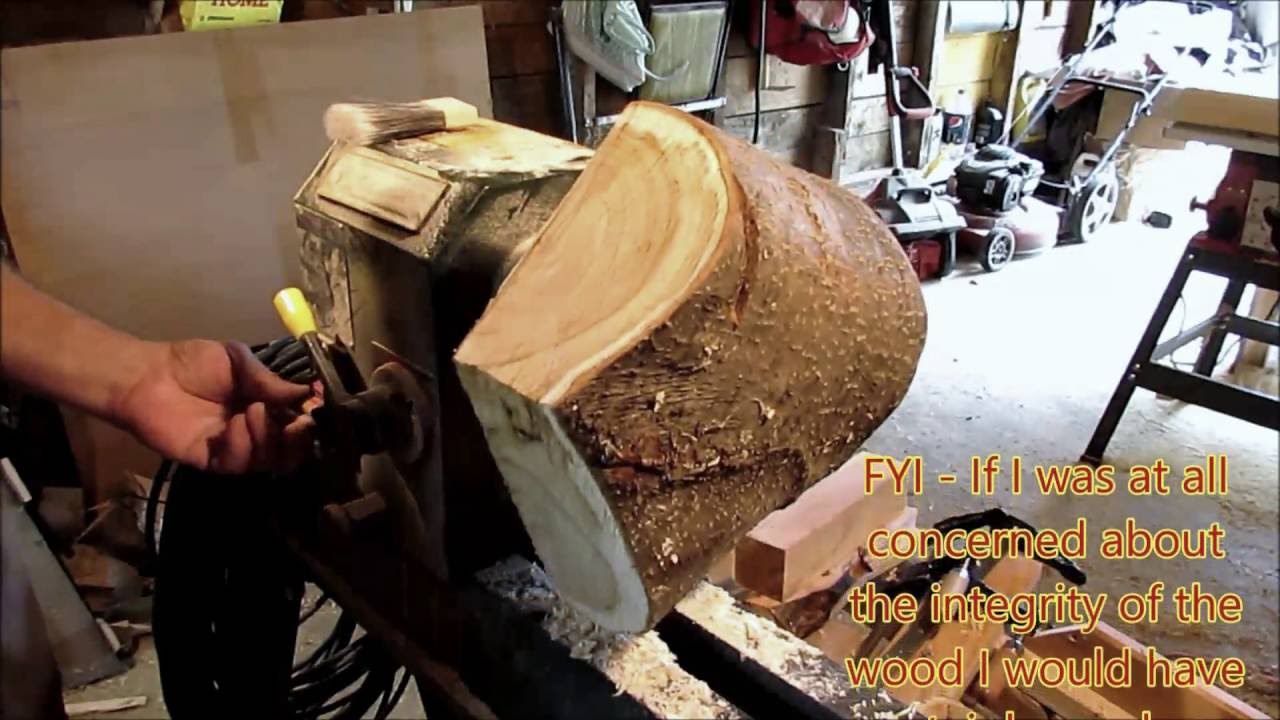 Woodturning Wood From a Neighbour