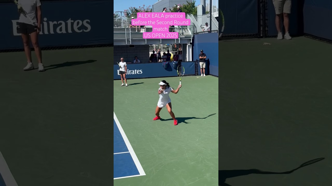 ALEX EALA second round practice  US OPEN 2025 #tennis #alexeala #pride of the #philippines #shorts