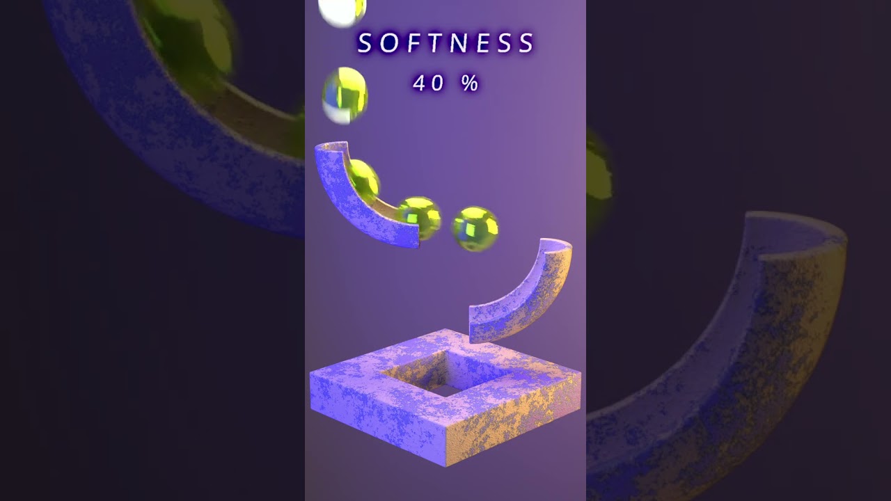 0% to 100% Sphere slide 3D Soft Body Simulation in houdini PART III